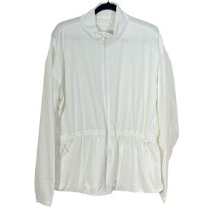Lululemon UV Protective Cinch Waist Jacket White Size XL Pre-Loved